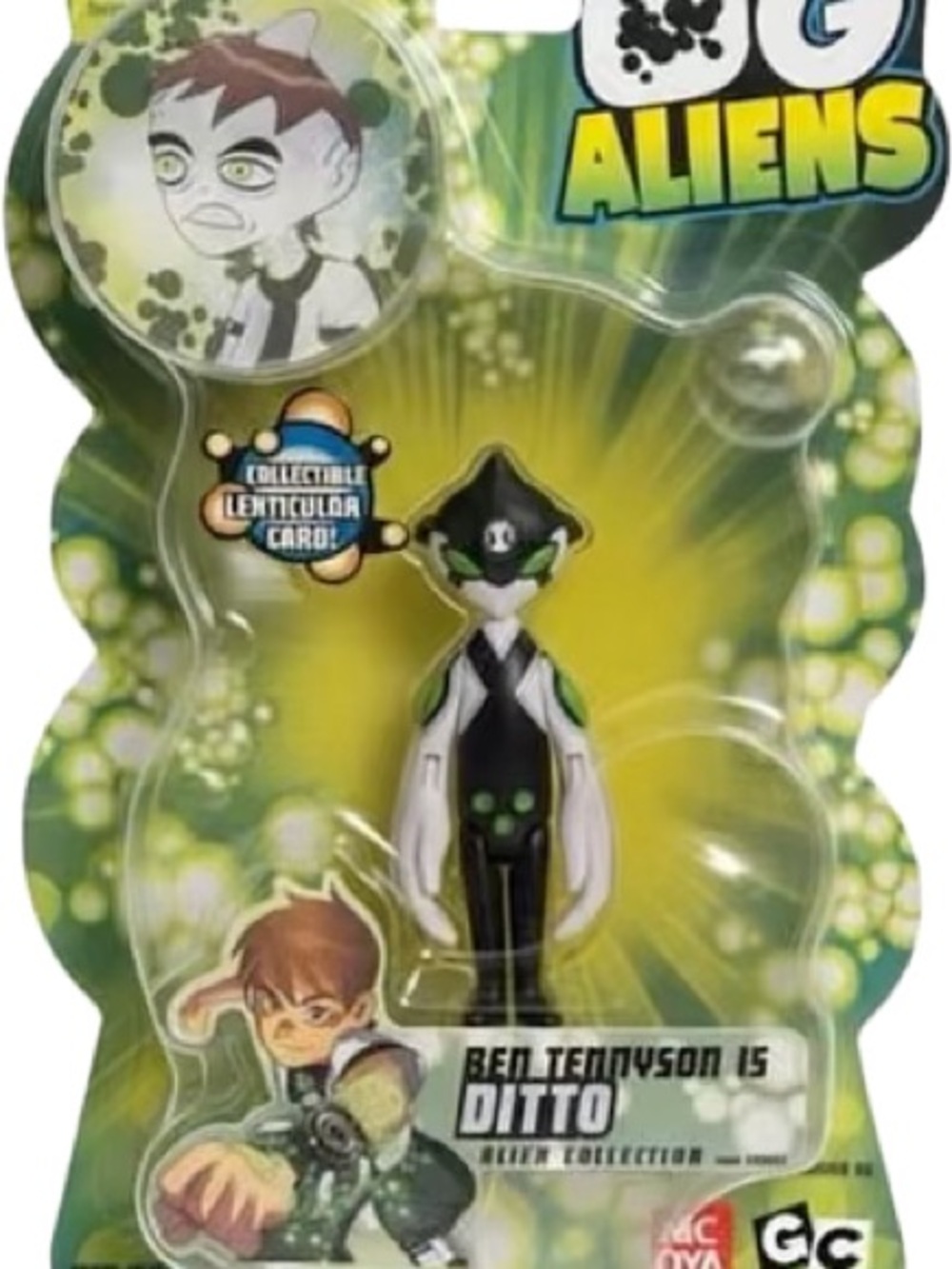 Ben 10 Aliens Ditto Figure - Green, Black & White